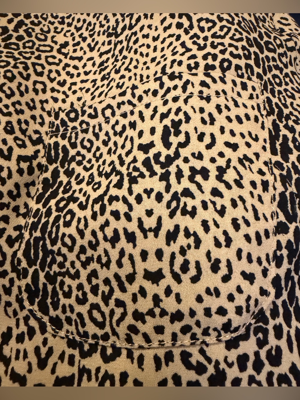 Lily White Leopard Print Blouse - Beige/Black - Picture 4 of 6